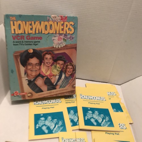The Honeymooners VCR Game 1986 Vintage Word Memory Mattel With Box - Picture 2 of 6