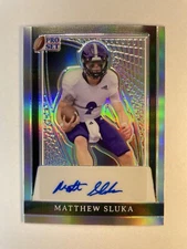 Matthew Sluka Auto. UNLV Rebels QB. 2024 Pro Set Metal #/25. NIL Free Agent ⭐️