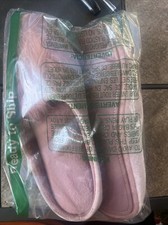 BCTEX COLL WOMEN'S COZY PINK VELVET FEATHER MEMORY FOAM HOUSE SLIPPERS 9-10 T3