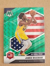 2020-21 Mosaic James Wiseman Green Prizm National Pride Rookie RC #260
