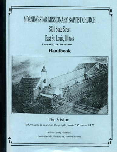 MORNING STAR MISSIONARY BAPTIST CHURCH, EAST ST LOUIS, IL - HANDBUCH  - Bild 1 von 2