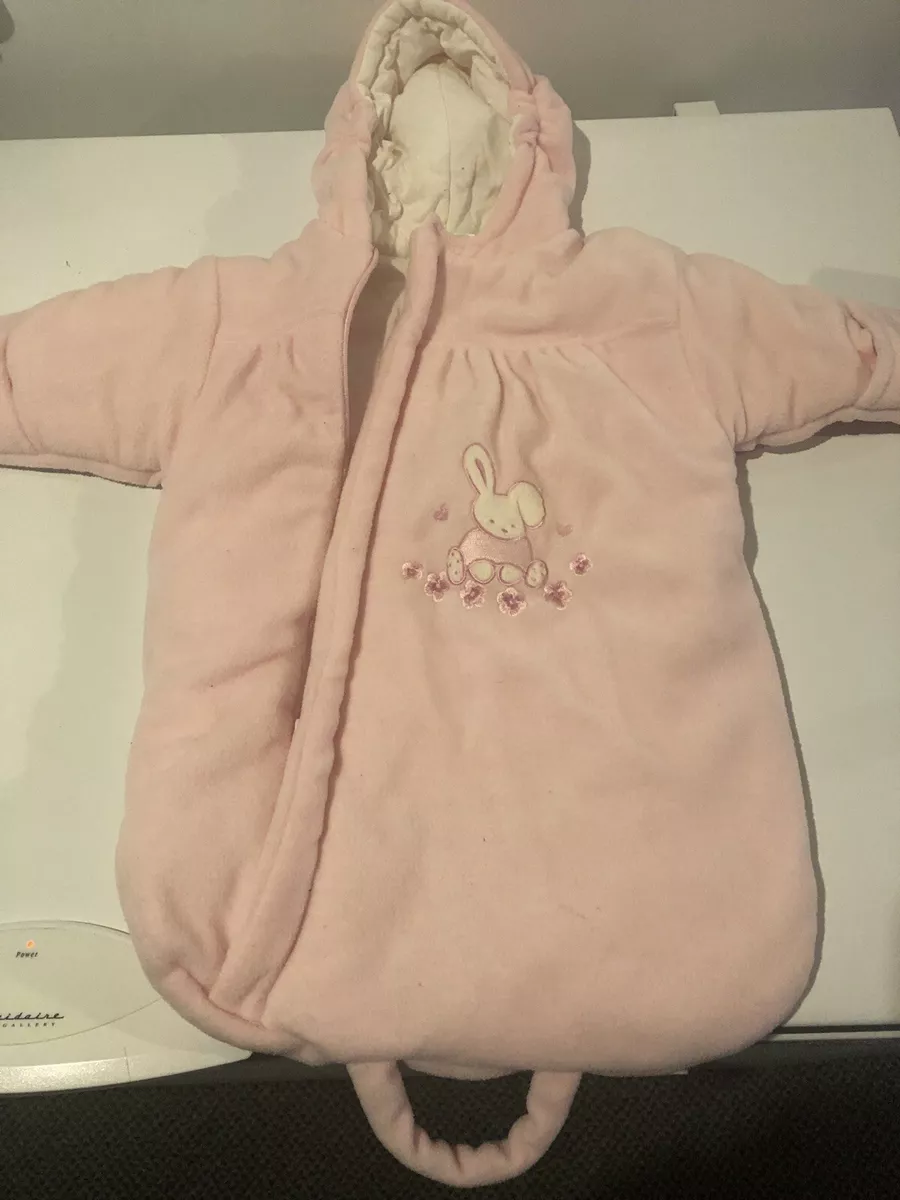 Infant Baby Dove Pink Winter Snow Suit Girls Size 0 12 Months Warm