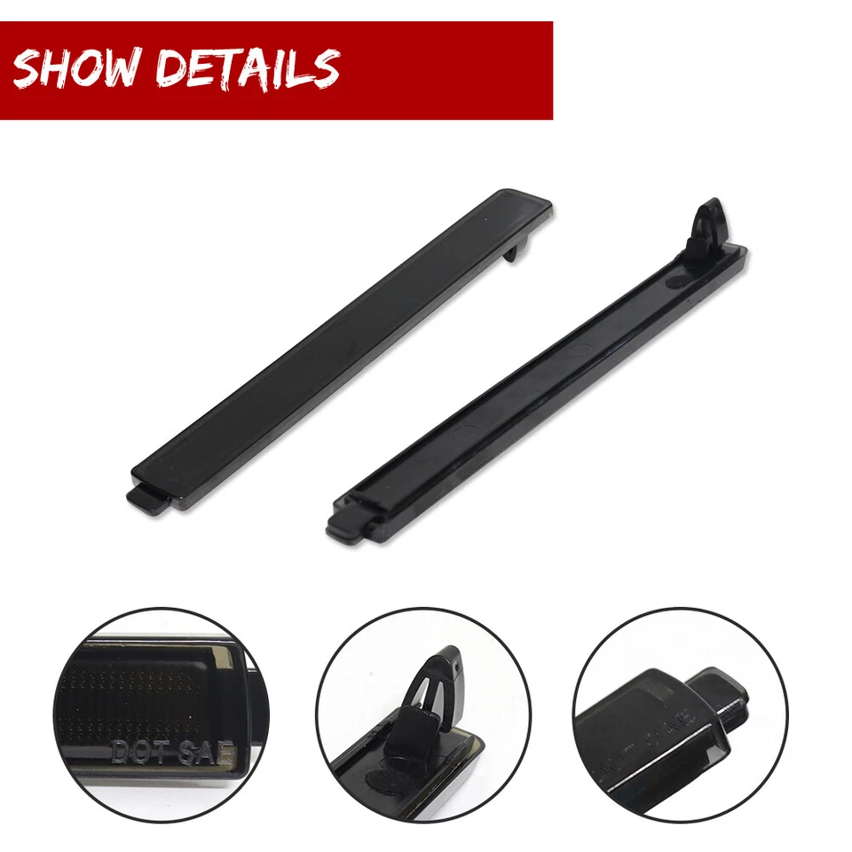 Reflectores de luz de señalización lateral de parachoques trasero ahumado para Cadillac CTS CTS-V 2008-2013 Foto 3 de 4