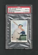 1955 Golden Stamps DUKE SNIDER  ~ Brooklyn Dodgers HOF ~ Amazing Mint PSA 9 !!!