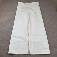 Vtg US Navy Military Pants Sailor Cracker Jack Uniform 34x28 Bell Bottoms 60s