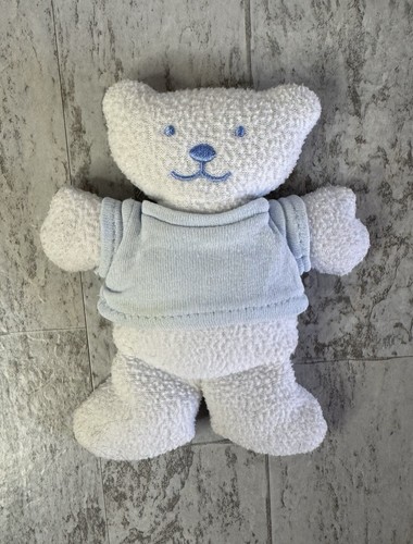 Cutie Pie Blue White Blue Shirt Fleece Teddy Bear 6" Mini Plush Tiny Small