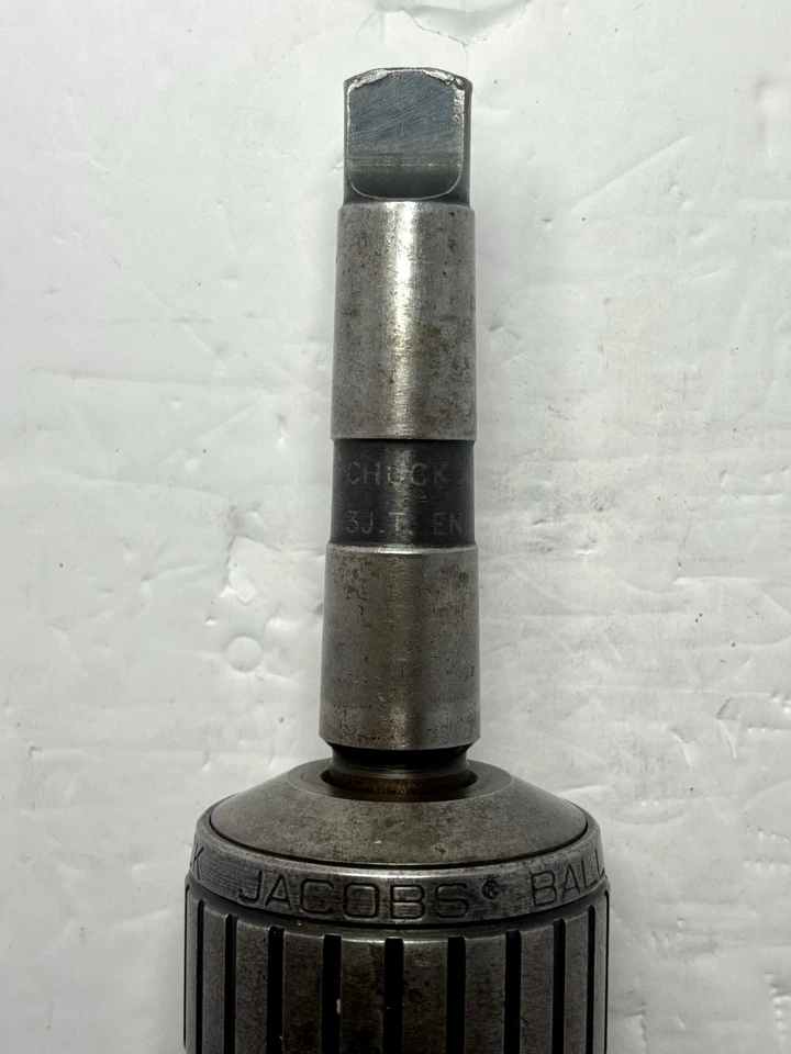 Rodamiento de bolas Jacobs Super Chuck 14N 3JT, 3MT vástago cónico y kit de llave de mandril #30345 Foto 4 de 4