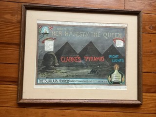 1800's Advertisement The Graphic. “Burglars Horror” Clarkes Pyramid Night Lights