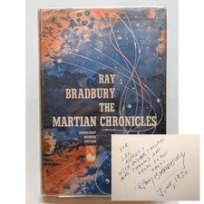 THE MARTIAN CHRONICLES - Ray Bradbury, SIGNED, June 1950 early Signature