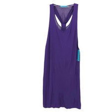 NWT ALICE + OLIVIA Twisted Folded Back Tank Dress Purple Size MEDIUM