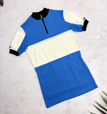 Vintage 80s Nabholz Cycling Jersey Knit Style 1/4 zip size Medium