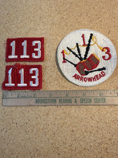 Vintage Boy Scouts of America Patches. 113 (2) 113 Arrowhead (1)