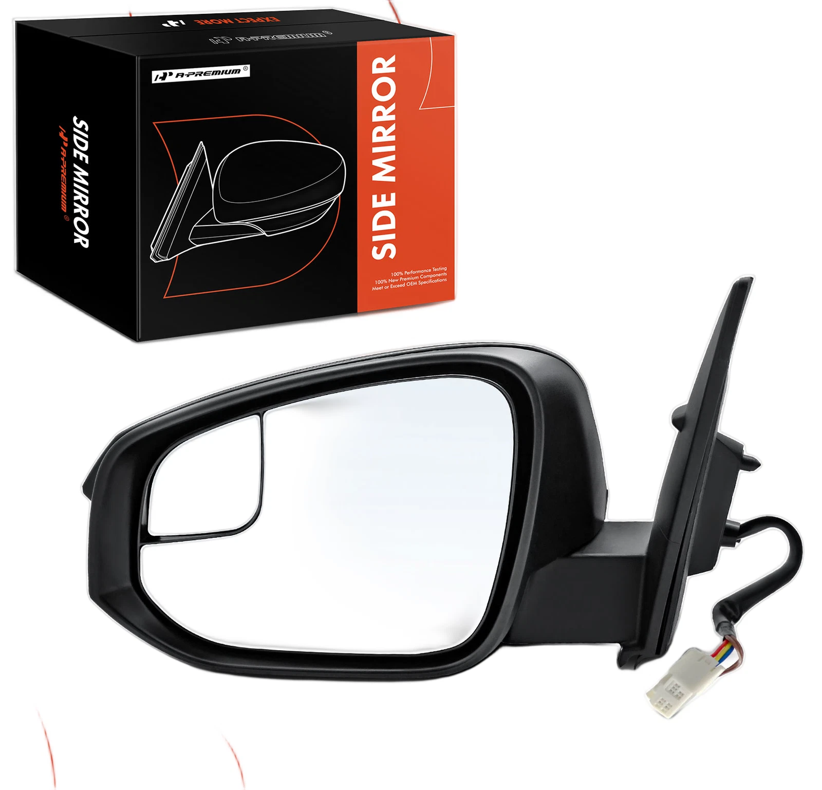 A-Premium Driver Power Mirror w/ Power Fold Signal Heated for Toyota RAV4 16-18