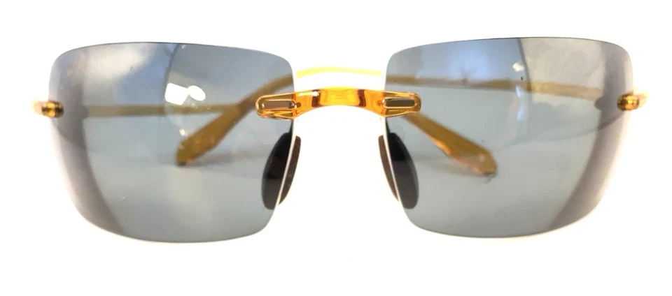 Gafas de sol Maui Jim MJ 578-21 naranja sin montura marcos diseñador japonés hombres mujeres Foto 2 de 4
