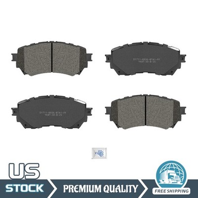Front Ceramic Brake Pads for 2014 2015 2016 2017 2018 2019 2020 2021 Mazda 6