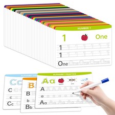 Alphabet Number Practice Dry Erase Boards A-Z Letters 11x8.5 inches