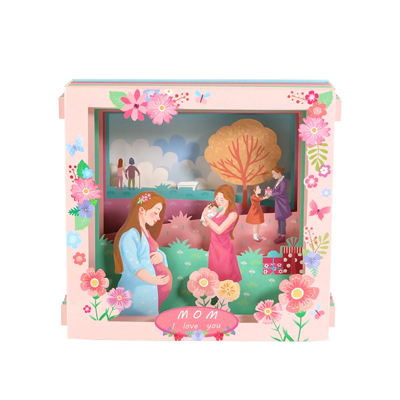 Moments of Motherhood 3D Pop Up Mother's Day Box Card