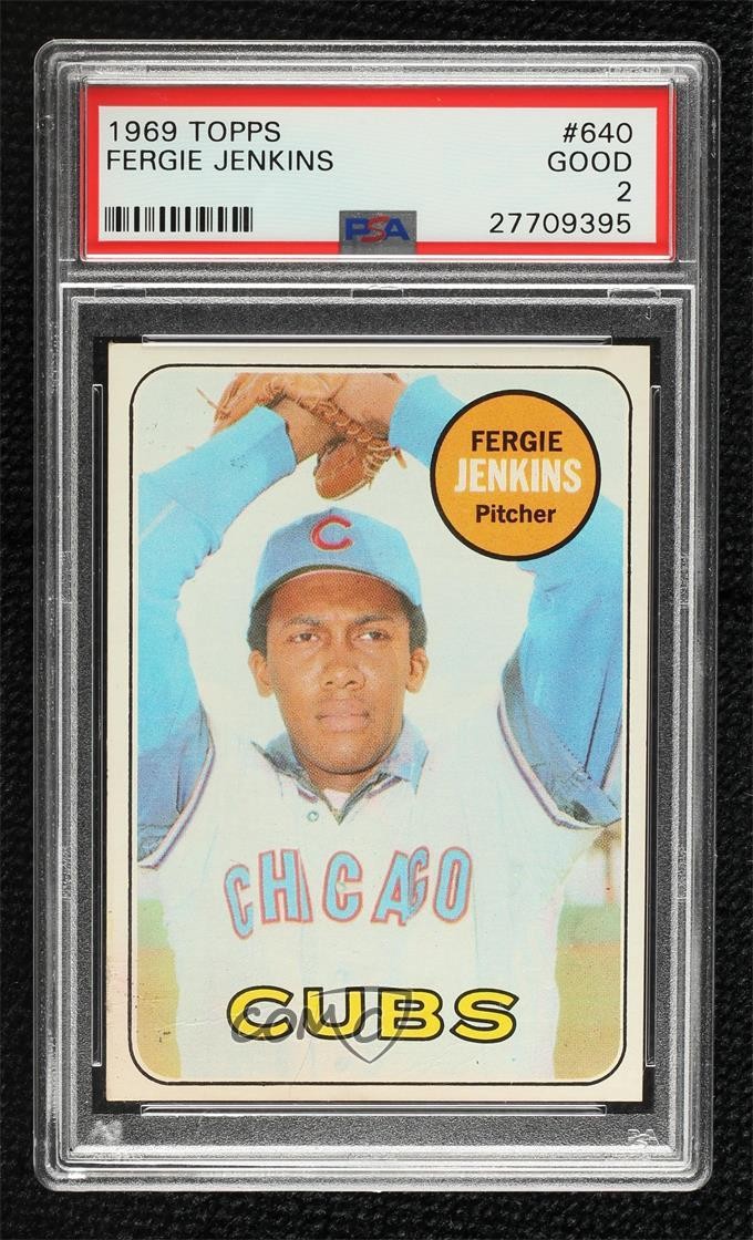 1969 Topps High # Fergie Jenkins #640 HOF 08r6