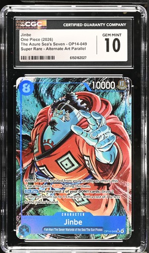 Jinbe (Alternate Art) graded CGC 10 for sale on eBay