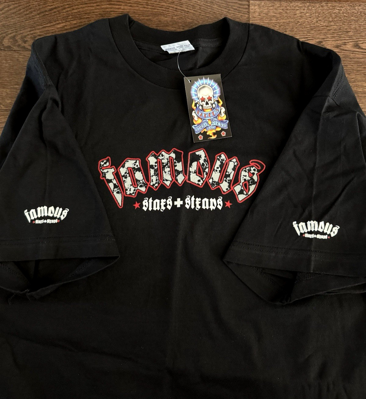 FAMOUS STARS And STRAPS Rare shirt XL 2000 NWT vtg tour image 3