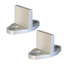 Silver Aluminum Floor Guide for Sliding Barn Door Hardware Set of 2, T Shape ...