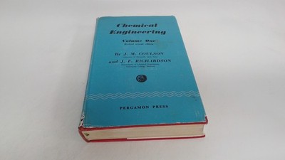 			Chemical engineering volume one.  Fluid flow, heat transfer and m		