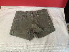 American Eagle Outfitters Women's Teen's MIDI Stretch Greeg Shorts Size 00 EUC