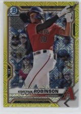 2021 Bowman Mega Box Yellow Mojo Refractor 22/75 Kristian Robinson #BCP-136 03bh