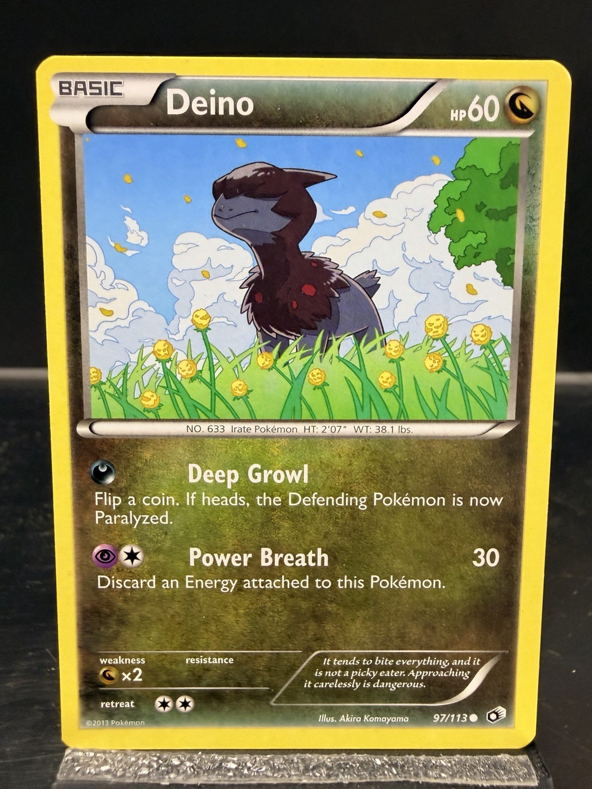 Deino 97/113 Pokemon TCG Black & White Legendary Treasures Reverse Holo LP