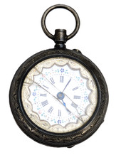 European Ladies Open Face Pocket Watch