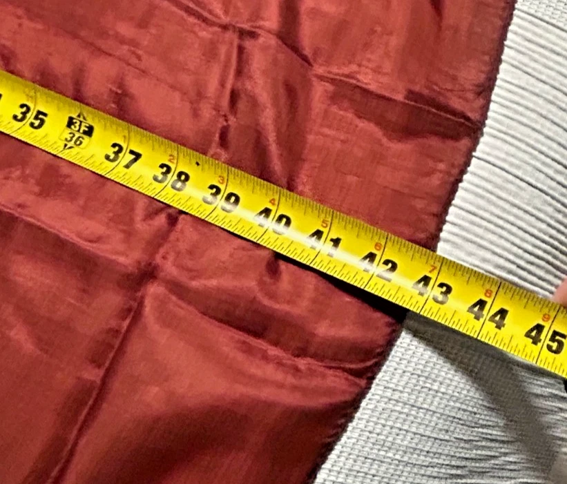 Новый винтажный 43 x 74 дюйма большой, синий, черный, коричневый прямоугольник - шелк - VS-54 - Изображение 3 из 4