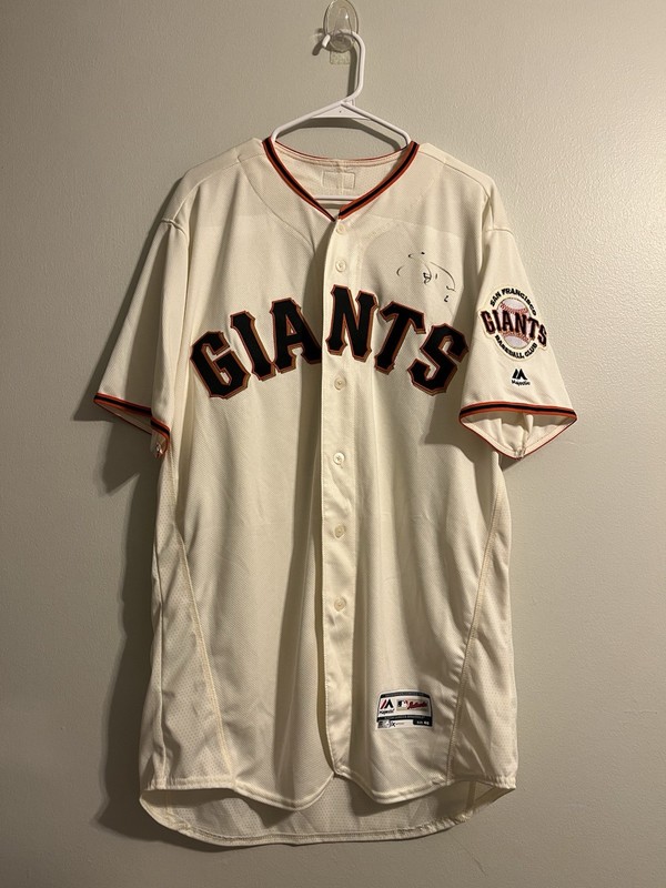 Steven Duggar Autographed SF Giants Jersey Majestic 2019 MLB COA Hologram SZ 46