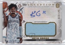 2022-23 Topps Inception OTE Overtime Elite Relic 23/149 Bryce Griggs Auto 13hc