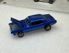 Hot Wheels Redlines *RESTORED* Custom Cougar Spectraflame Blue w/ Dark Interior