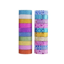 20 Rolls DIY-Bastelarbeiten Dekoratives Klebeband Journaling-Aufkleber