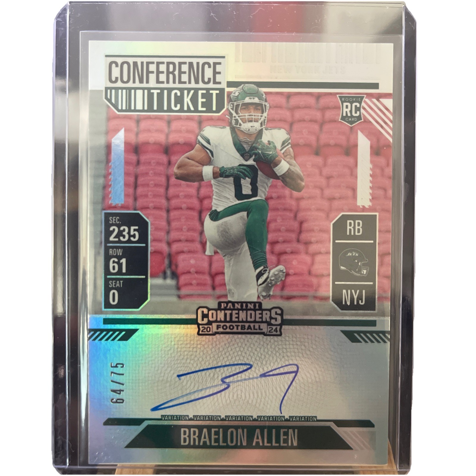 2024 Contenders BRAELON ALLEN ON CARD AUTO Conference Ticket RC /75