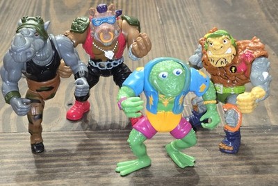 Teenage Mutant Ninja Turtles TMNT Lot Bebop Genghis Frog Traag Rocksteady*