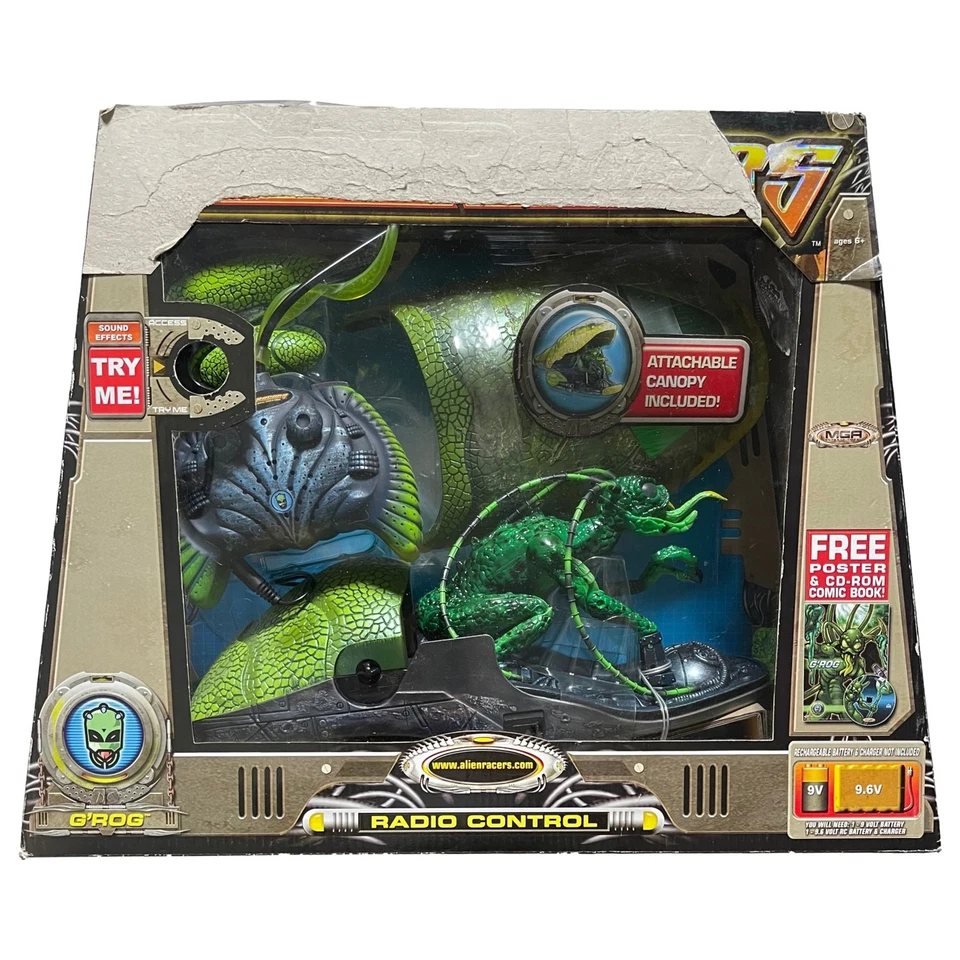 Alien Racers Grog Radio Control G'Rog RC with Poster & CD Rom by MGA with Bad - Image 2 of 2