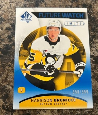 2025-26 SP Authentic Limited Blue Future Watch Harrison Brunicke #183 RC /399