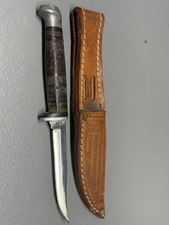 Vintage Case XX USA M3F SSP Bird and Trout Knife with Original Leather Sheath