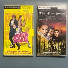 PSP UMD Movie Empty Case Lot Austin Powers House of Flying Daggers NO DISCS