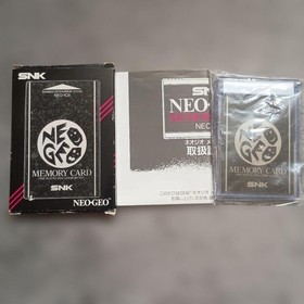 SNK NEO GEO MAX330MEGA Console 3 Controllers Memory Card Rare 4-Digit