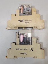 Omron 24 VDC Relay G2R-2-SN w/ Base Unit 1635W & G2R-2-S(S) W/BASE