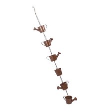 Iron Watering Can Rain Chain Rainwater Diverter Outdoor Hanging Rain Chain