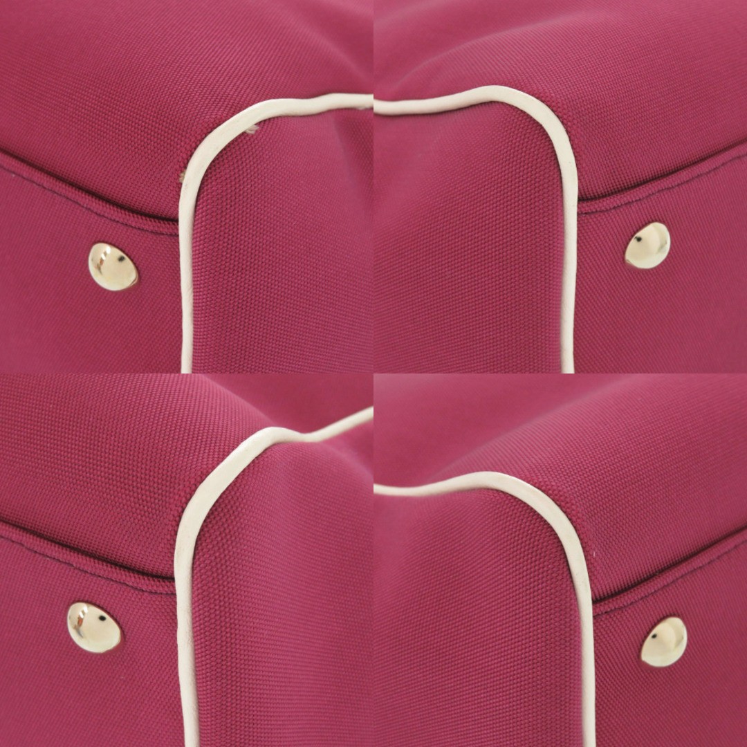 Gucci Canvas Tote Bag Wine Red White Used Women’s 35cm x 22.5cm thumbnail 4