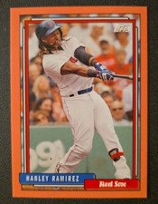 2017 Topps Archives 1992 Peach /199 Hanley Ramirez #226 Red Sox