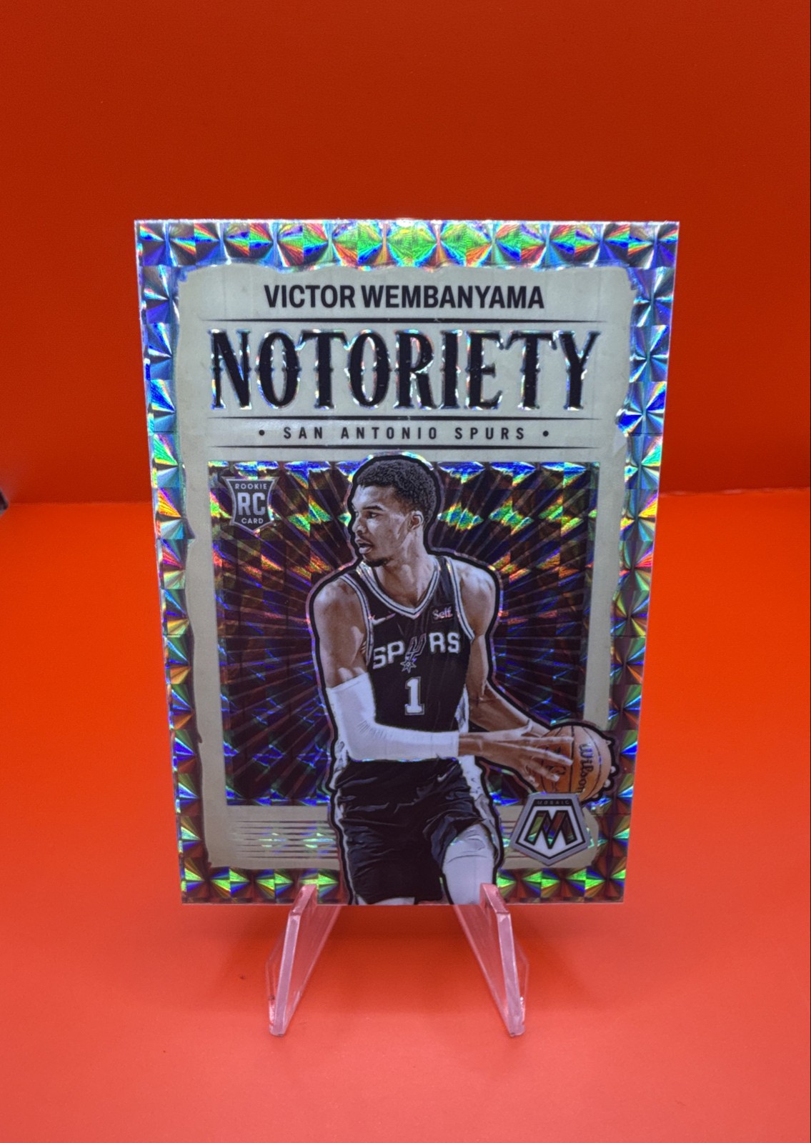 2023-24 Panini Mosaic - Notoriety Victor Wembanyama #5 Mosaic Prizm (RC)💎GRADE