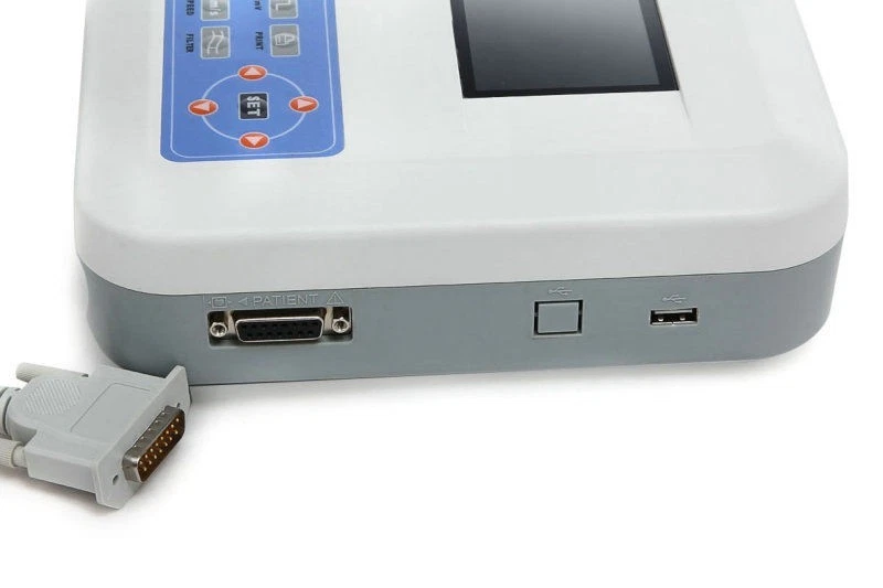 Cable de ECG de 15 pines y 12 cables cable de ECG para máquina de ECG electrocardiógrafo, Snap Foto 3 de 3