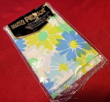 (1) 1970s SPRINGS MILLS Retro Floral PEQUOT No-Iron PERCALE Standard PILLOW CASE