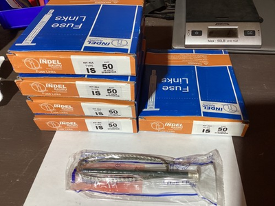#ad #ad Lot of 50 Indel Bauru Fuse Link 50 AMP EF50ISPCIR Fit all Type IS 10 Per Box $70.00